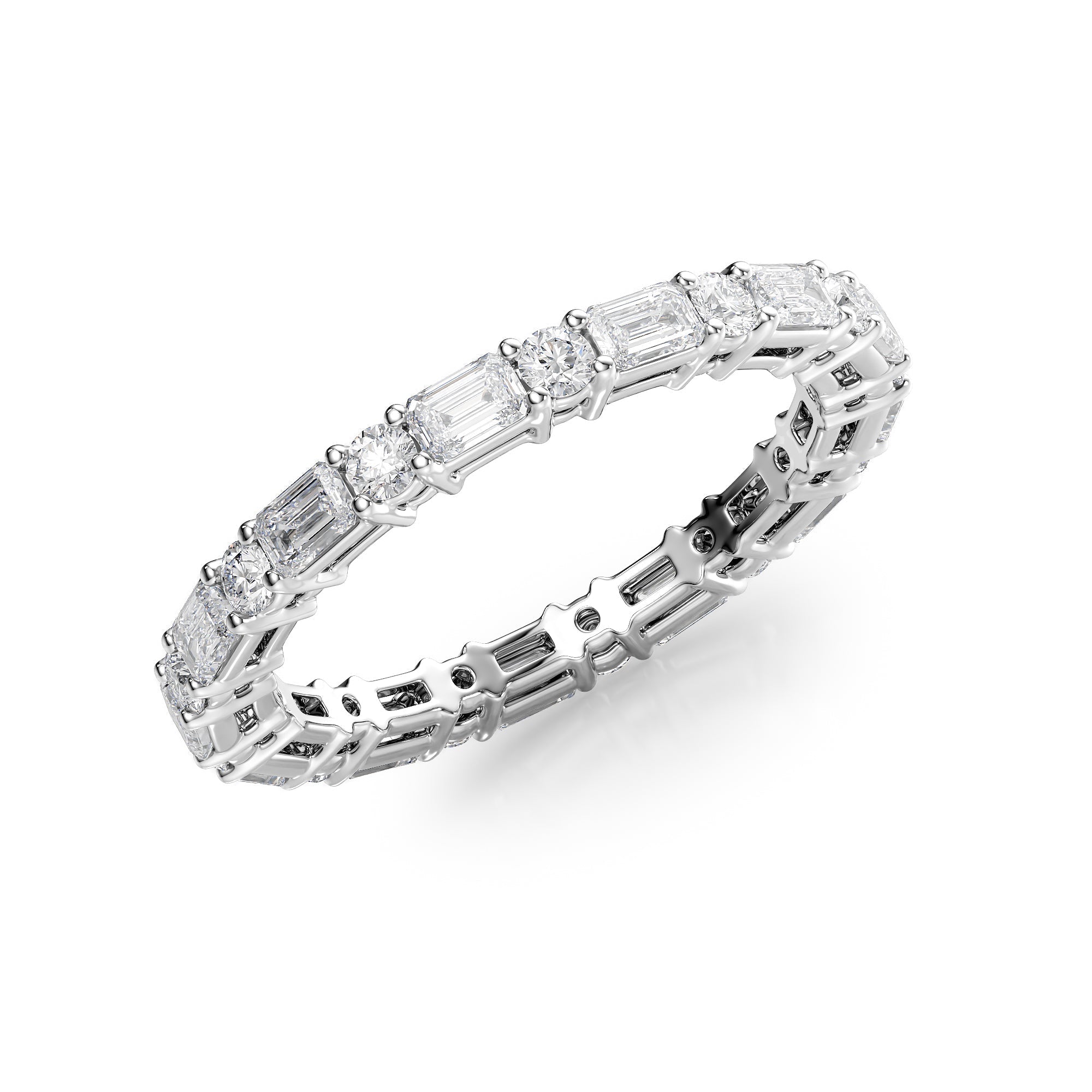 1.7ct Silara Round Cut Moissanite Ring - Silver