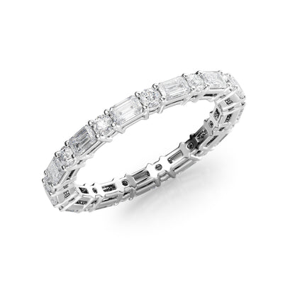 1.7ct Silara Round Cut Moissanite Ring - Silver