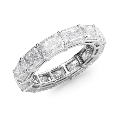 6ct Gildara Radiant Cut Moissanite Ring - Silver