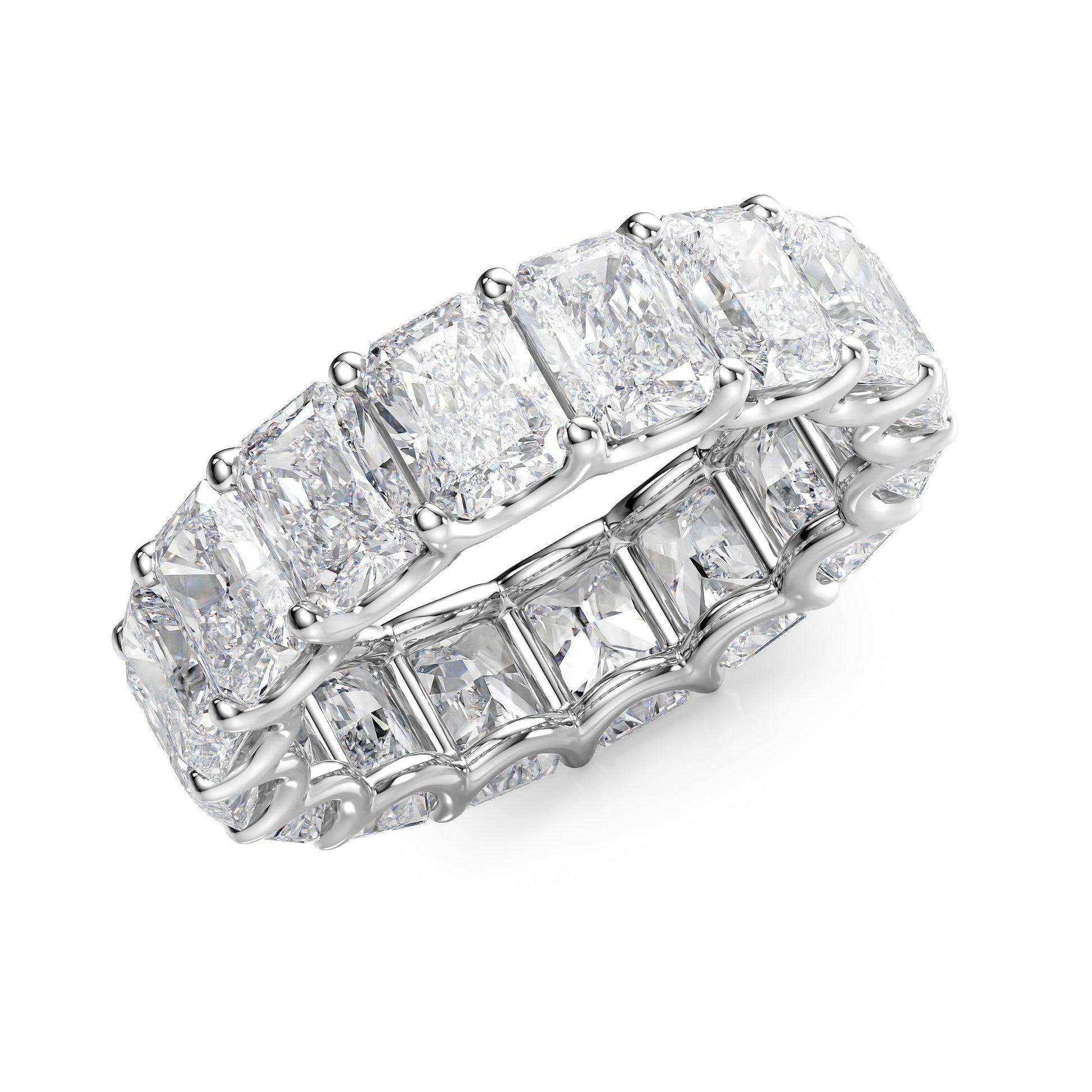 8ct Yara Round Cut Moissanite Ring - Silver