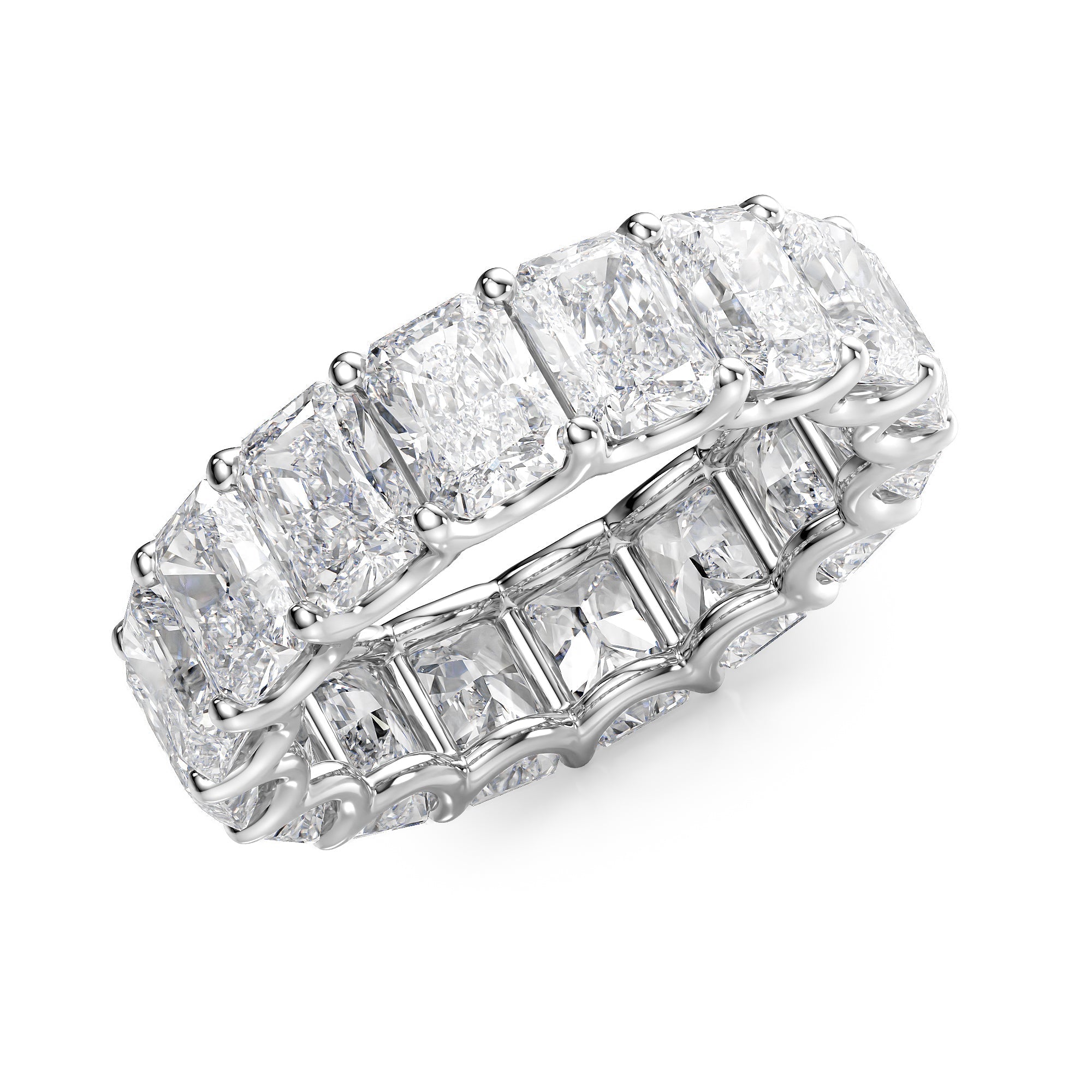 8ct Yara Round Cut Moissanite Ring - Silver