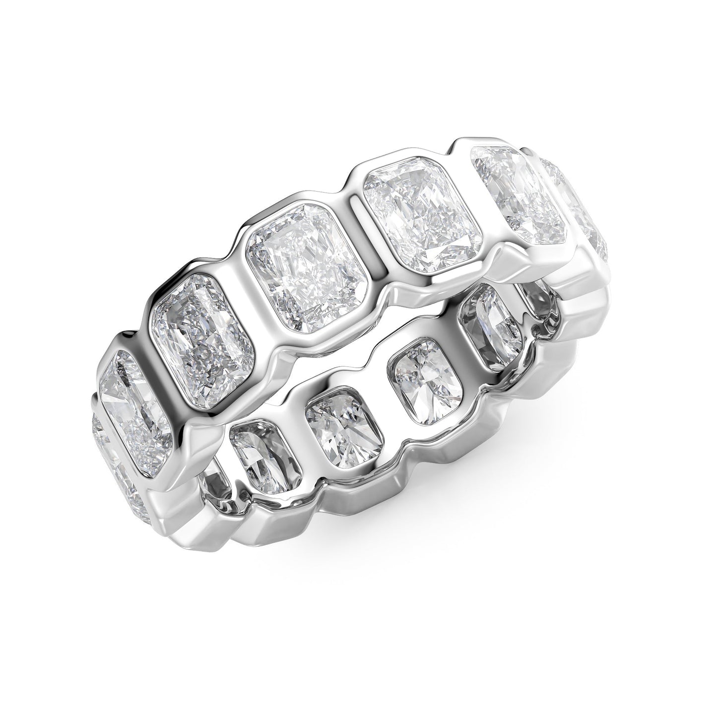 5ct Vida Round Cut Moissanite Ring - Silver