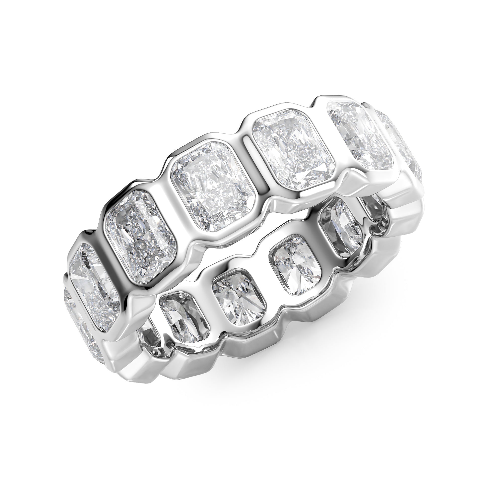 5ct Vida Round Cut Moissanite Ring - Silver