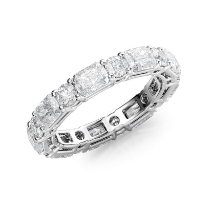 3.7ct Marissa Round Cut Moissanite Ring - Silver