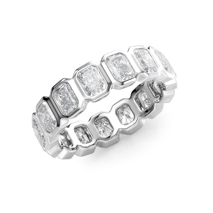 3ct Aglaia Round Cut Moissanite Ring - Silver