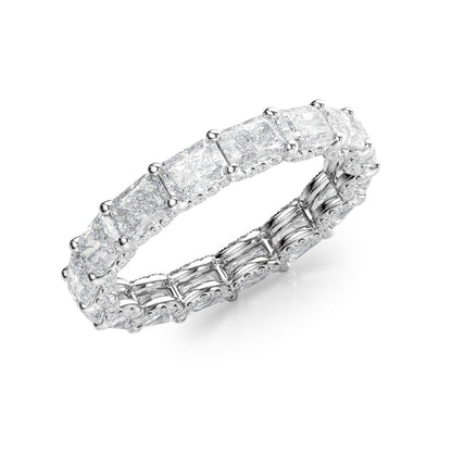 2.3ct Sirona Radiant Cut Moissanite Ring - Silver