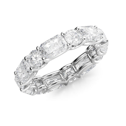 5.7ct Irina Round Cut Moissanite Ring - Silver
