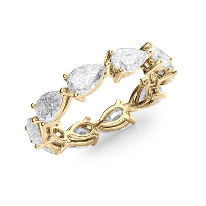3.5ct Varena Pear Cut Moissanite Ring - Gold