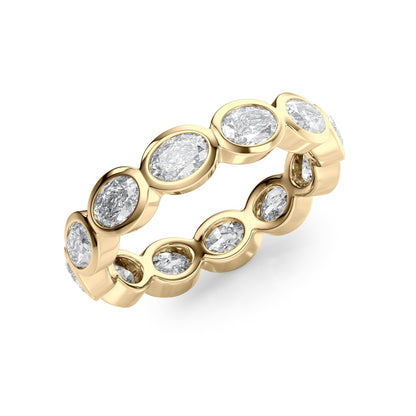 2.4ct Carandis Oval Cut Moissanite Ring - Gold