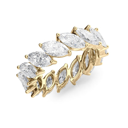 5ct Daylina Marquise Cut Moissanite Ring - Gold