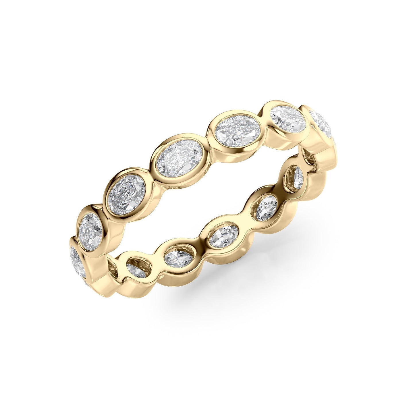 1.4ct Mariquita Oval Cut Moissanite Ring - Gold