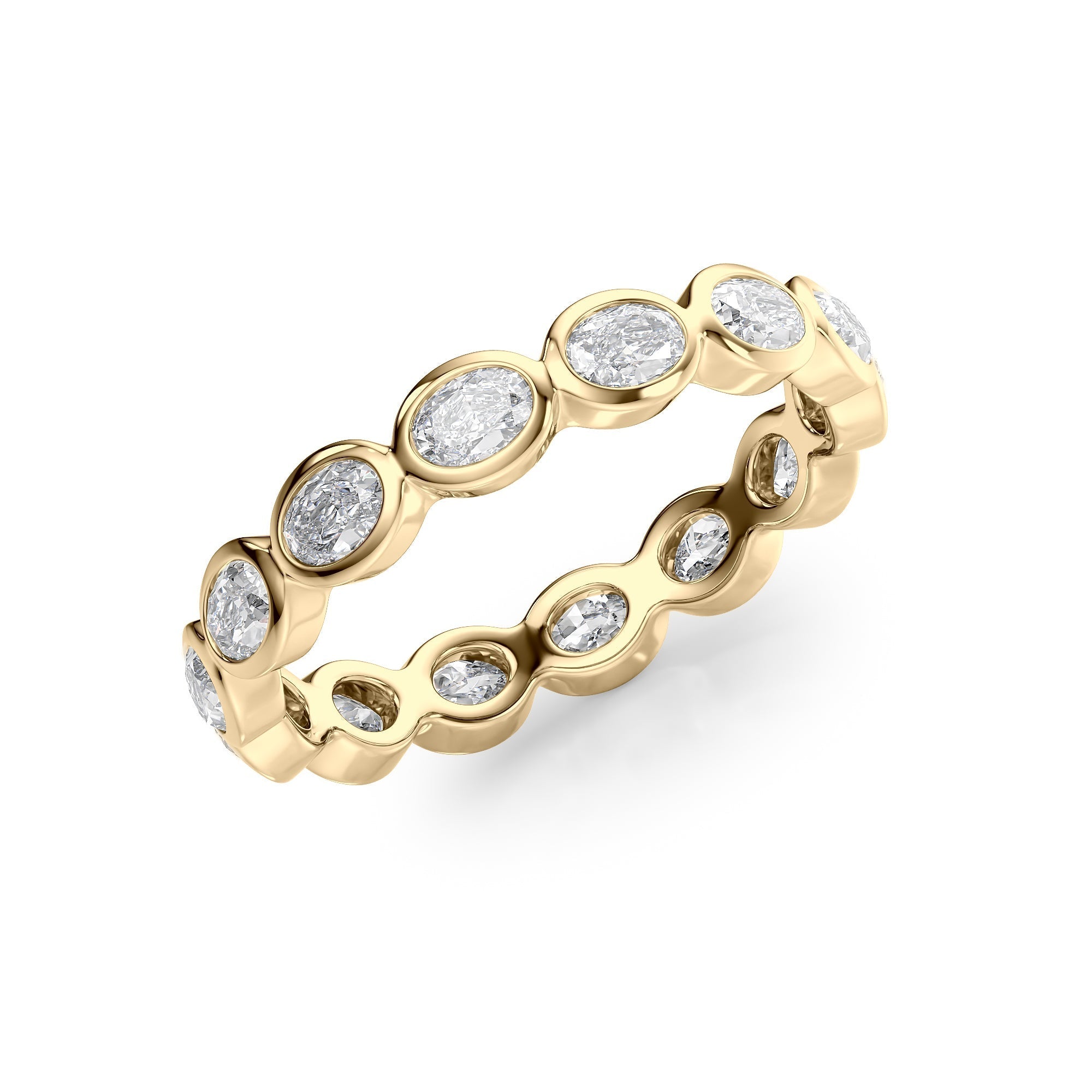 1.4ct Mariquita Oval Cut Moissanite Ring - Gold