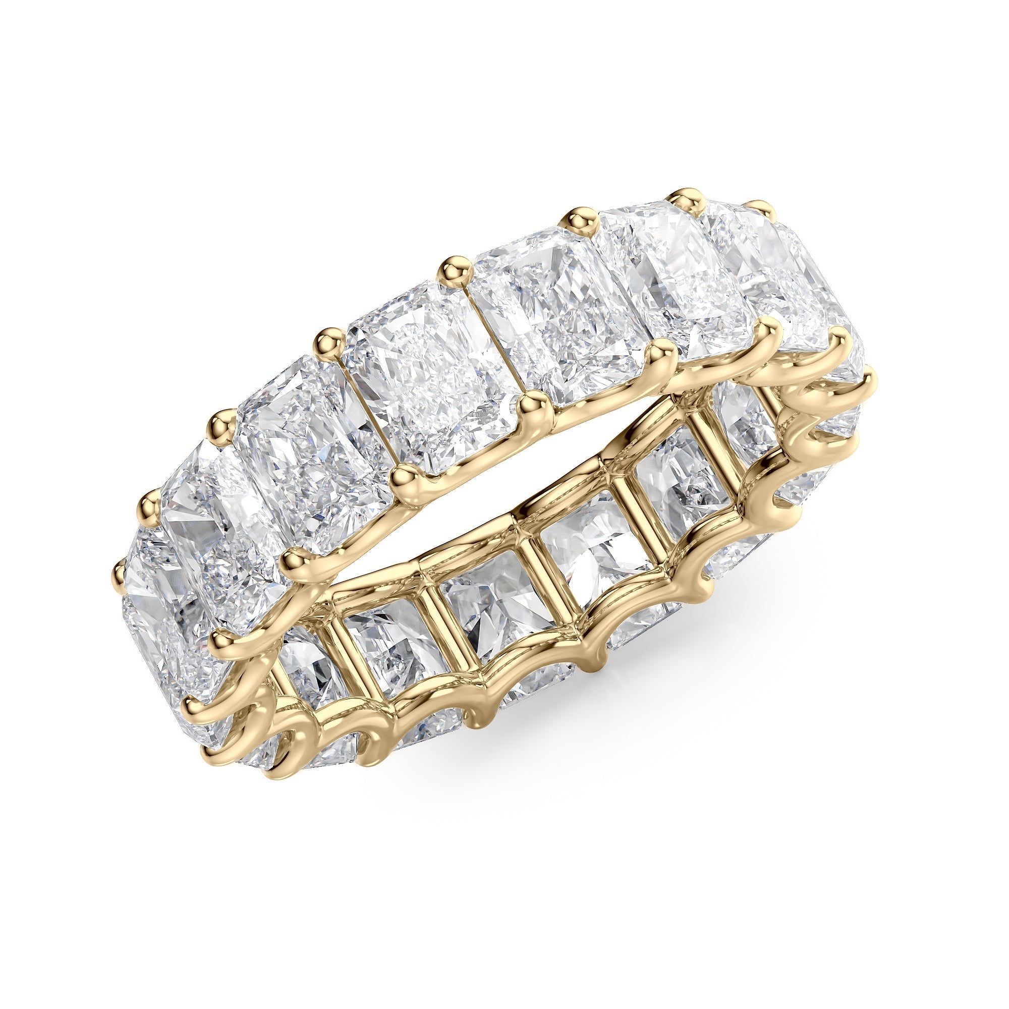 7ct Drusilla Round Cut Moissanite Ring - Gold