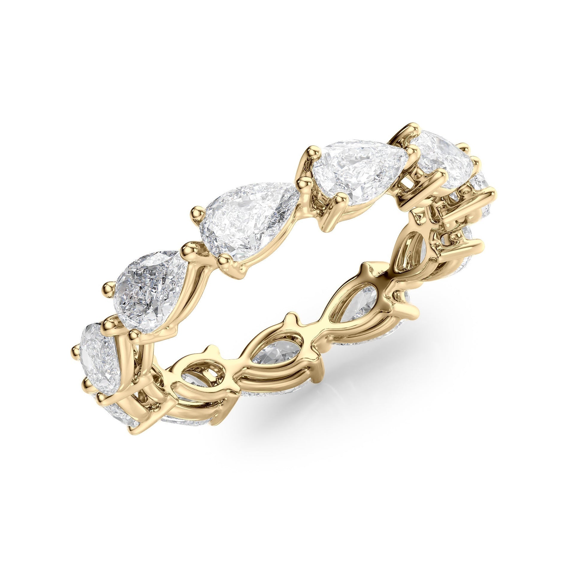 3ct Sophia Pear Cut Moissanite Ring - Gold