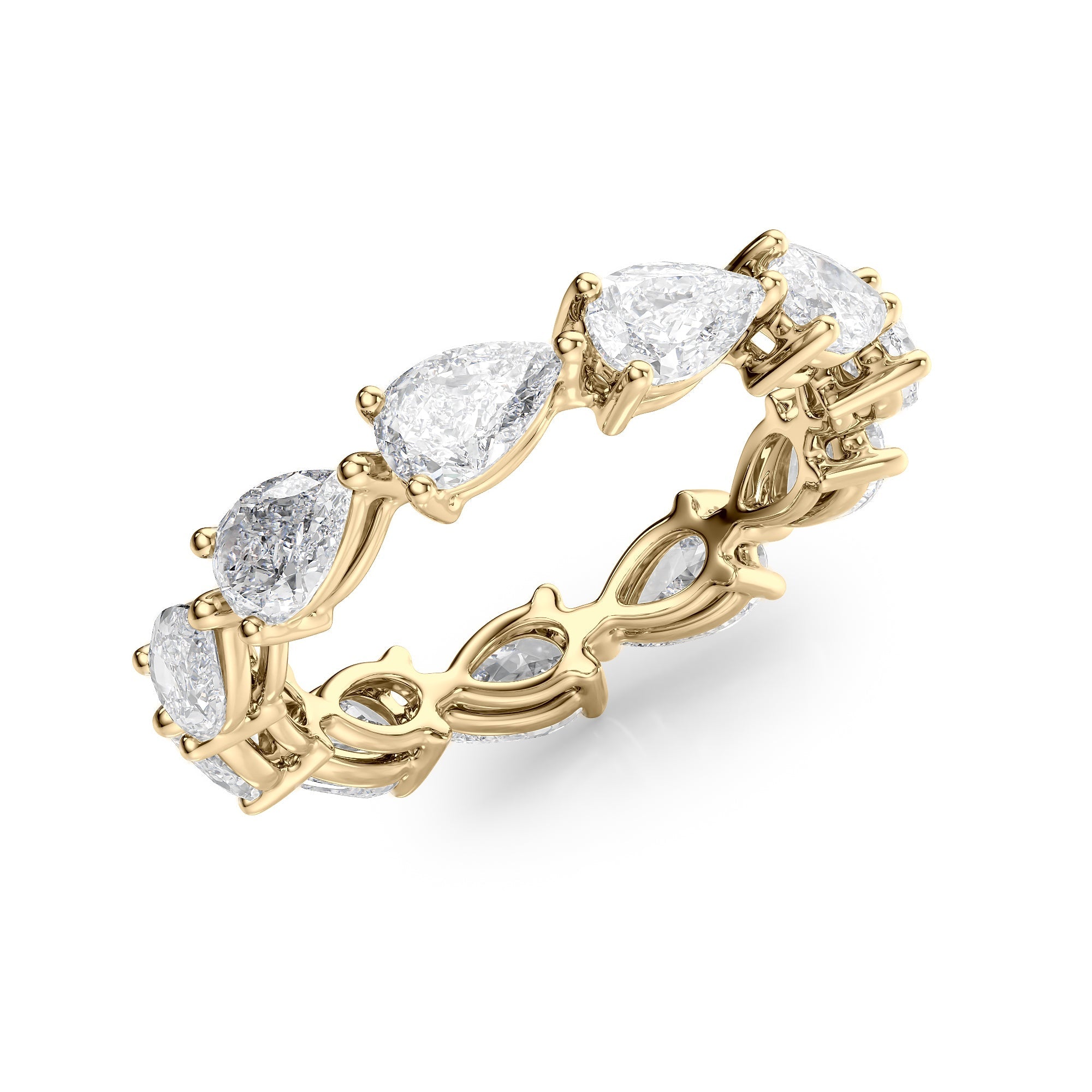 3ct Sophia Pear Cut Moissanite Ring - Gold