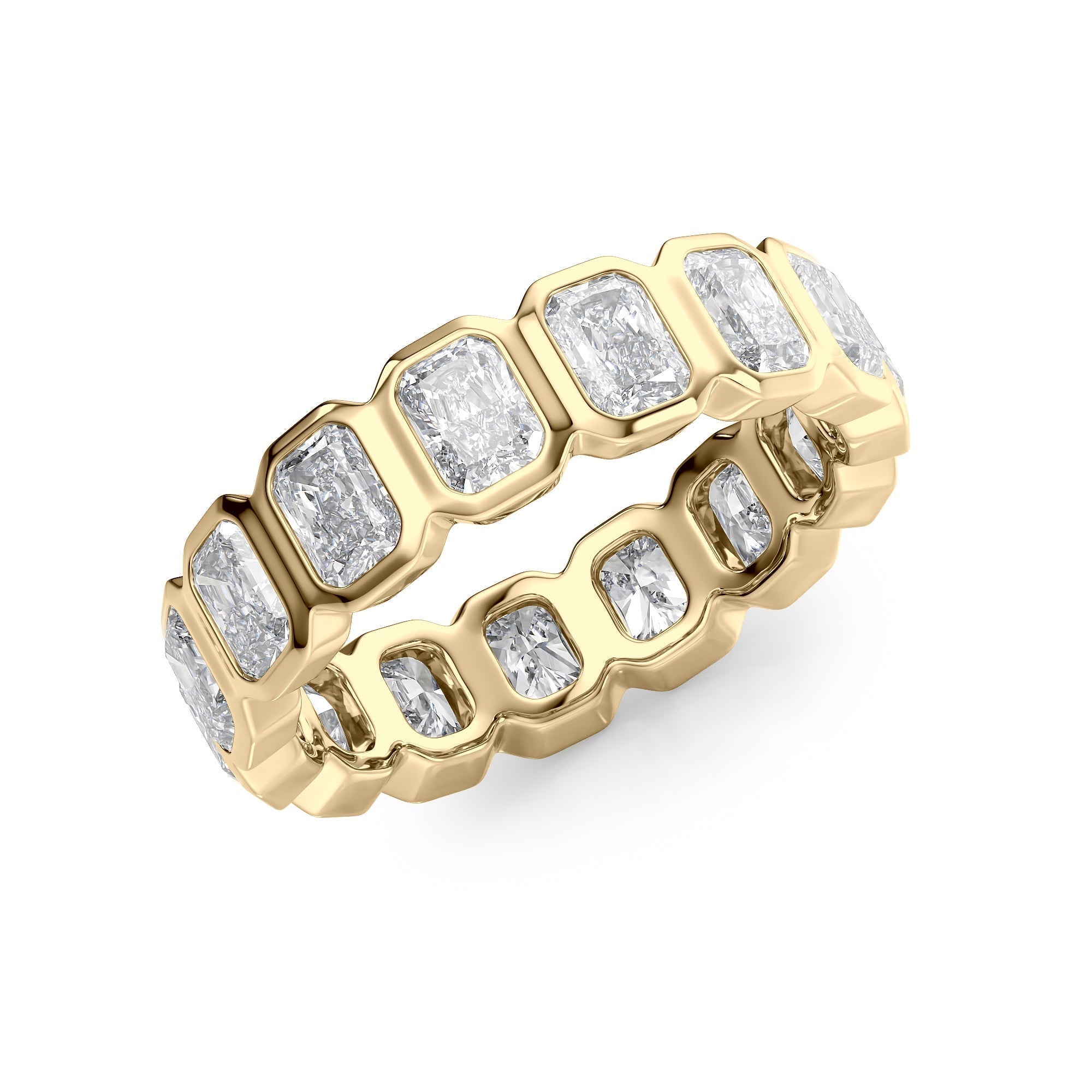3ct Aglaia Round Cut Moissanite Ring - Gold