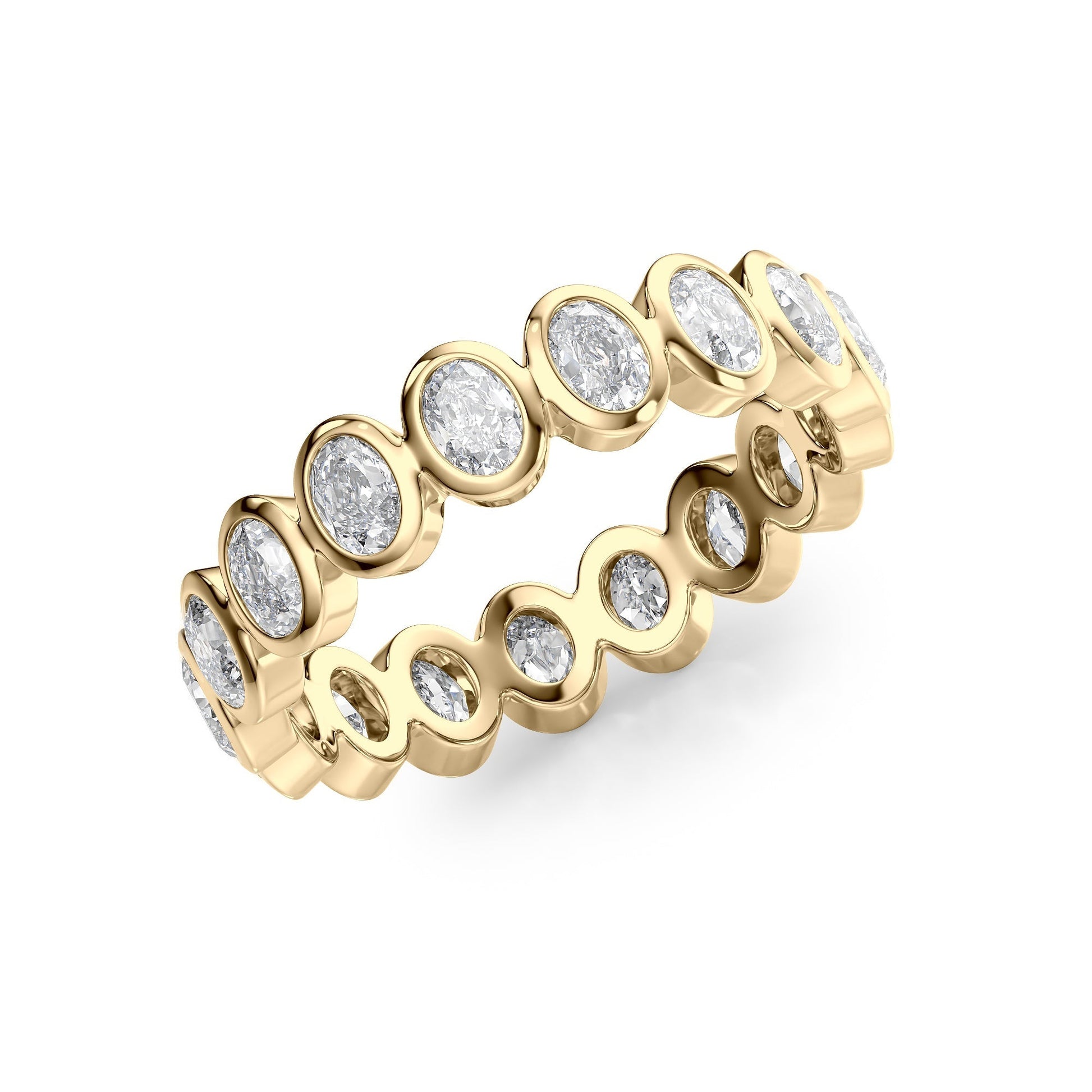 1.7ct Tamira Oval Cut Moissanite Ring - Gold