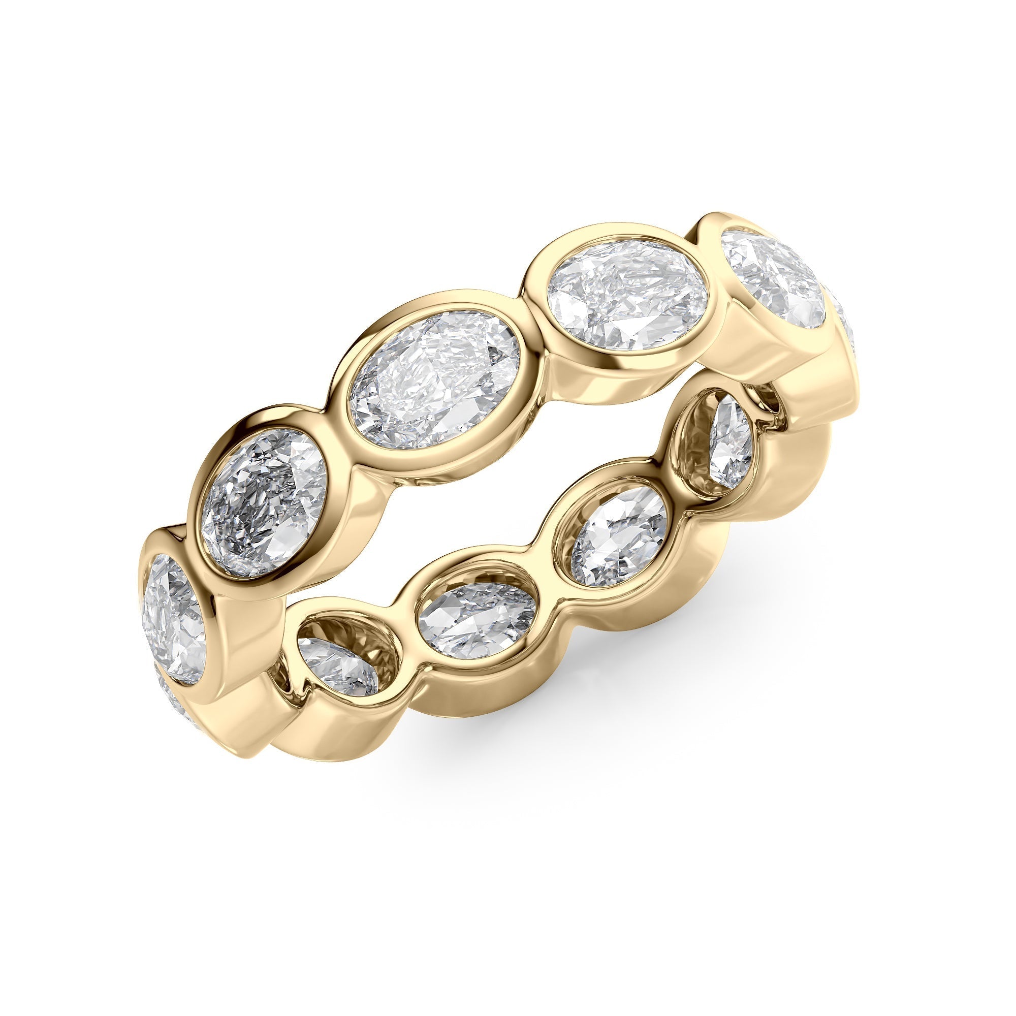 3.3ct Kendra Oval Cut Moissanite Ring - Gold