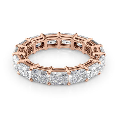 4ct Thalara Radiant Cut Moissanite Ring - Rose Gold
