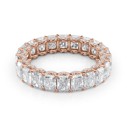 4.3ct Bena Round Cut Moissanite Ring - Rose Gold