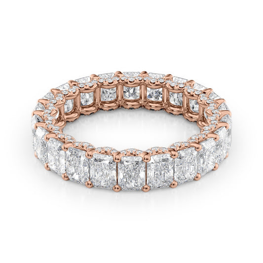 4.3ct Bena Round Cut Moissanite Ring - Rose Gold