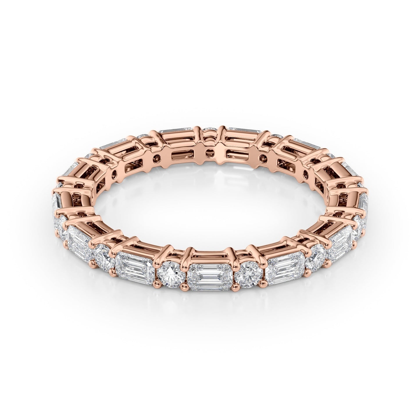 1.7ct Silara Round Cut Moissanite Ring - Rose Gold