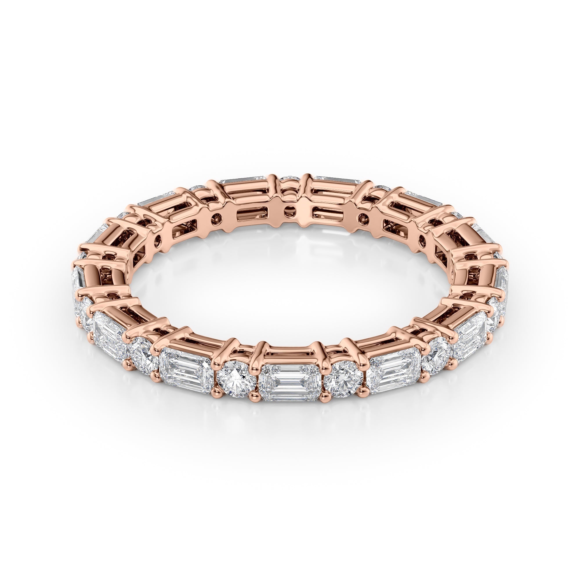 1.7ct Silara Round Cut Moissanite Ring - Rose Gold