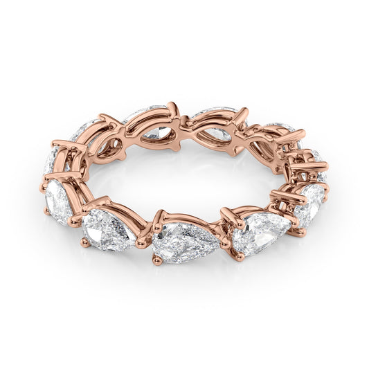 3ct Sophia Pear Cut Moissanite Ring - Rose Gold
