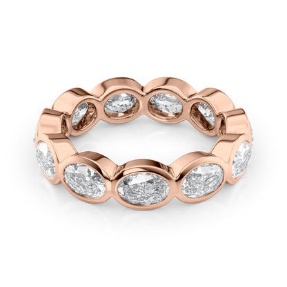 3.3ct Kendra Oval Cut Moissanite Ring - Rose Gold