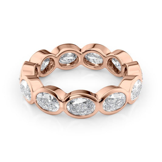 3.3ct Kendra Oval Cut Moissanite Ring - Rose Gold