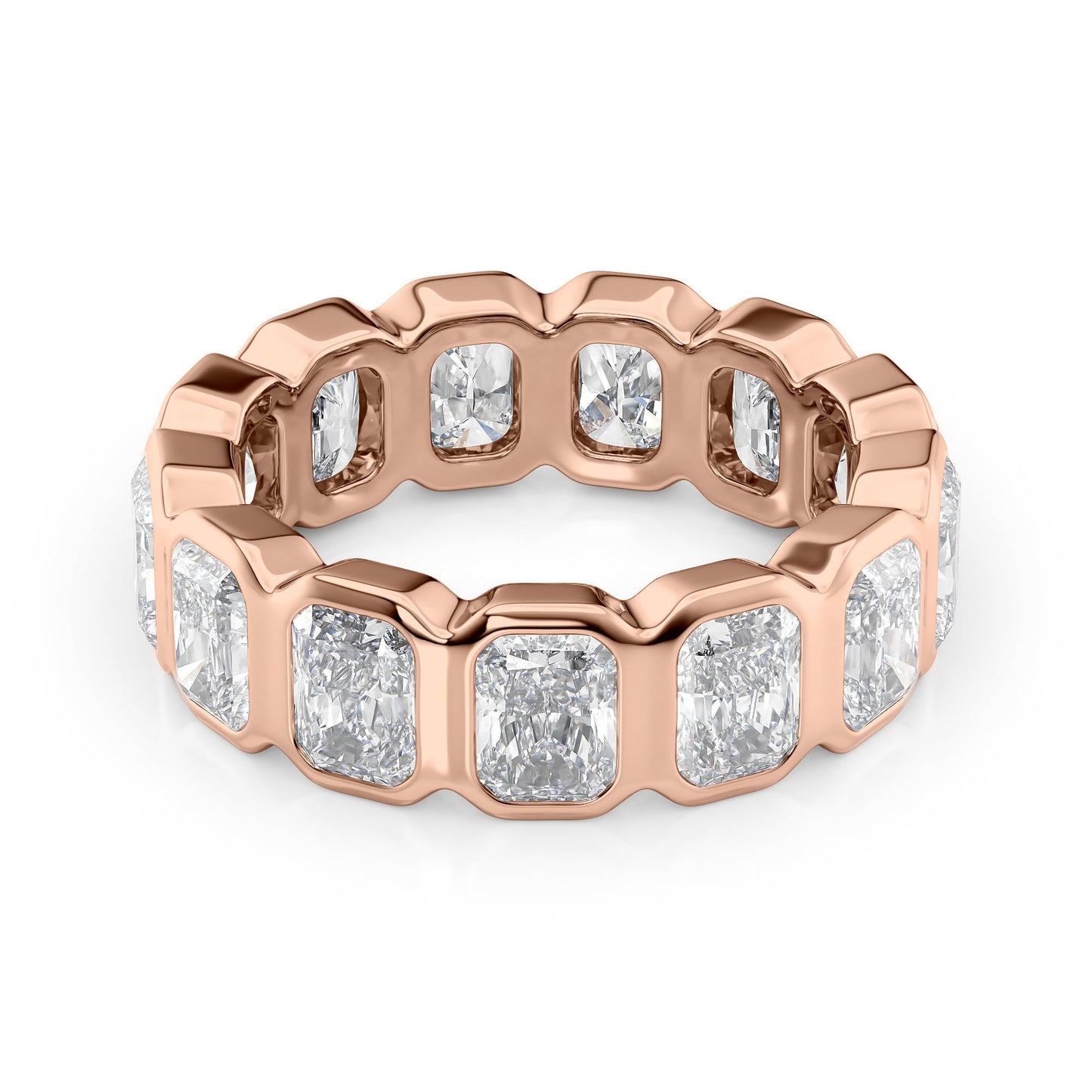 5ct Vida Round Cut Moissanite Ring - Rose Gold