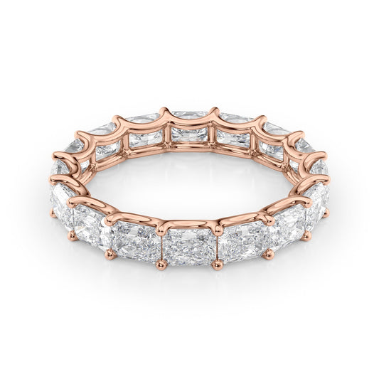 2ct Sarina Radiant Cut Moissanite Ring - Rose Gold