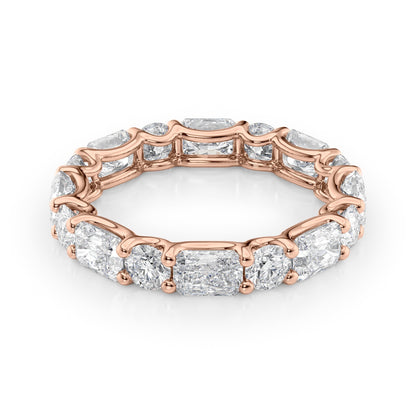 3.7ct Anise Round Cut Moissanite Ring - Rose Gold