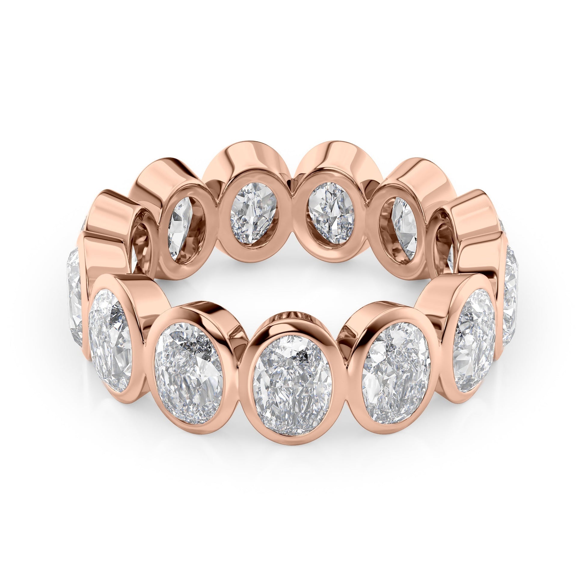 5ct Avesta Oval Cut Moissanite Ring - Rose Gold