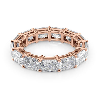 5ct Livinda Radiant Cut Moissanite Ring - Rose Gold