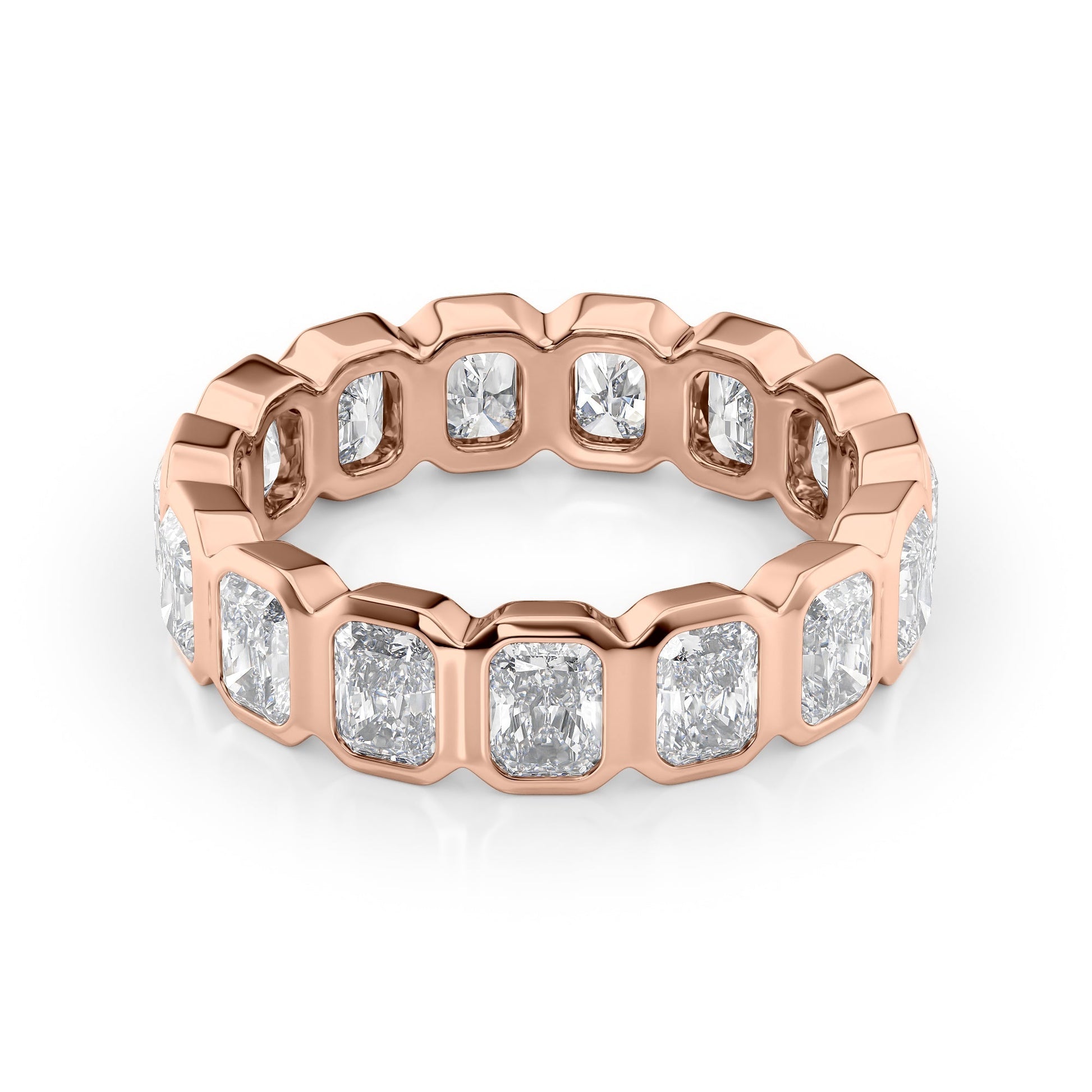3ct Aglaia Round Cut Moissanite Ring - Rose Gold