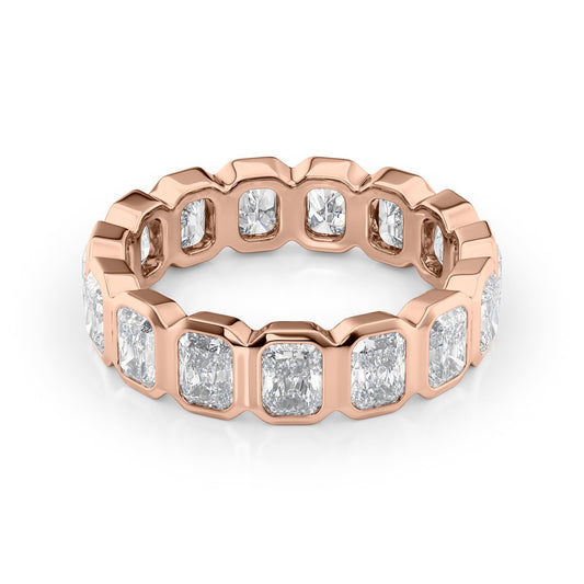 3ct Aglaia Round Cut Moissanite Ring - Rose Gold