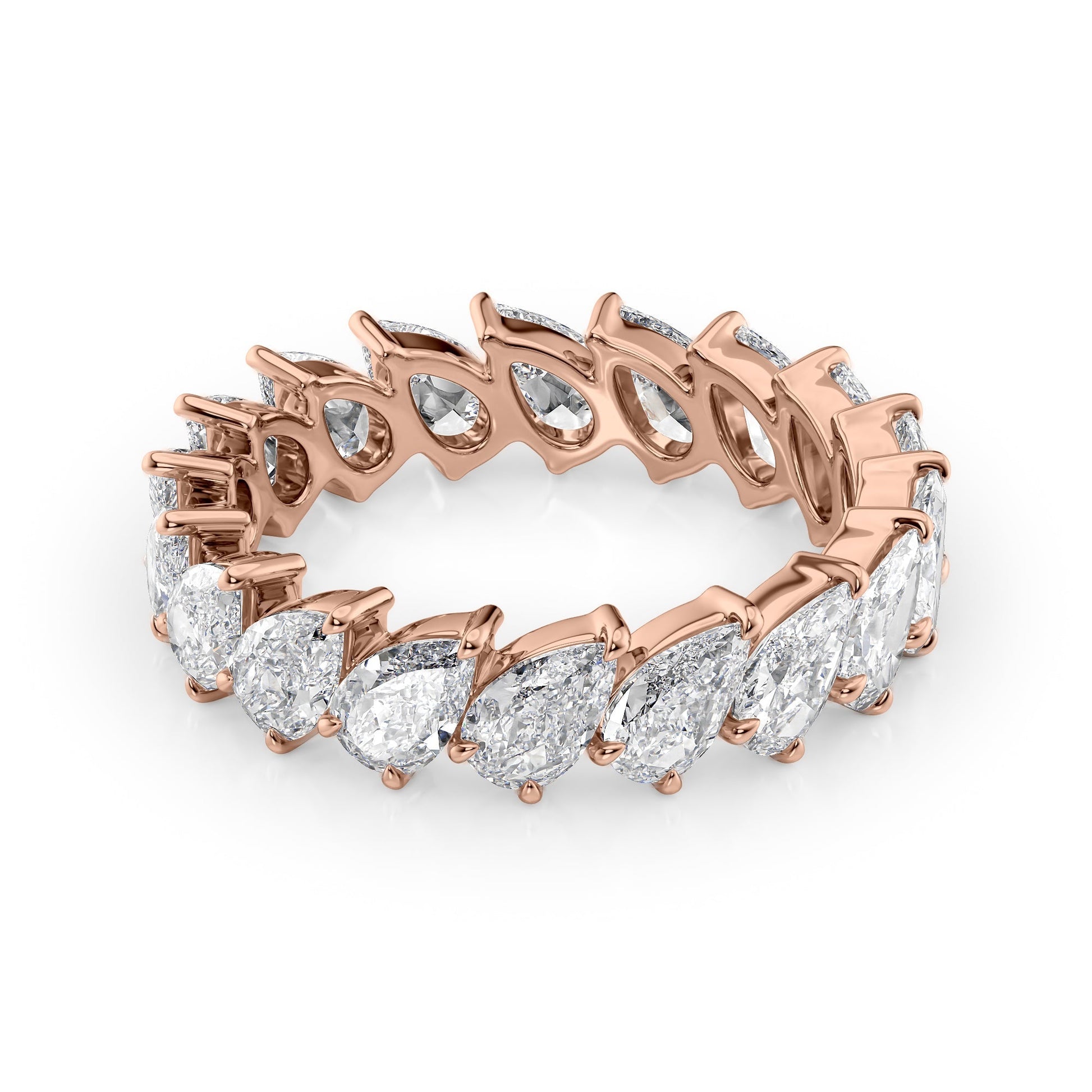 3.5ct Yarela Pear Cut Moissanite Ring - Rose Gold