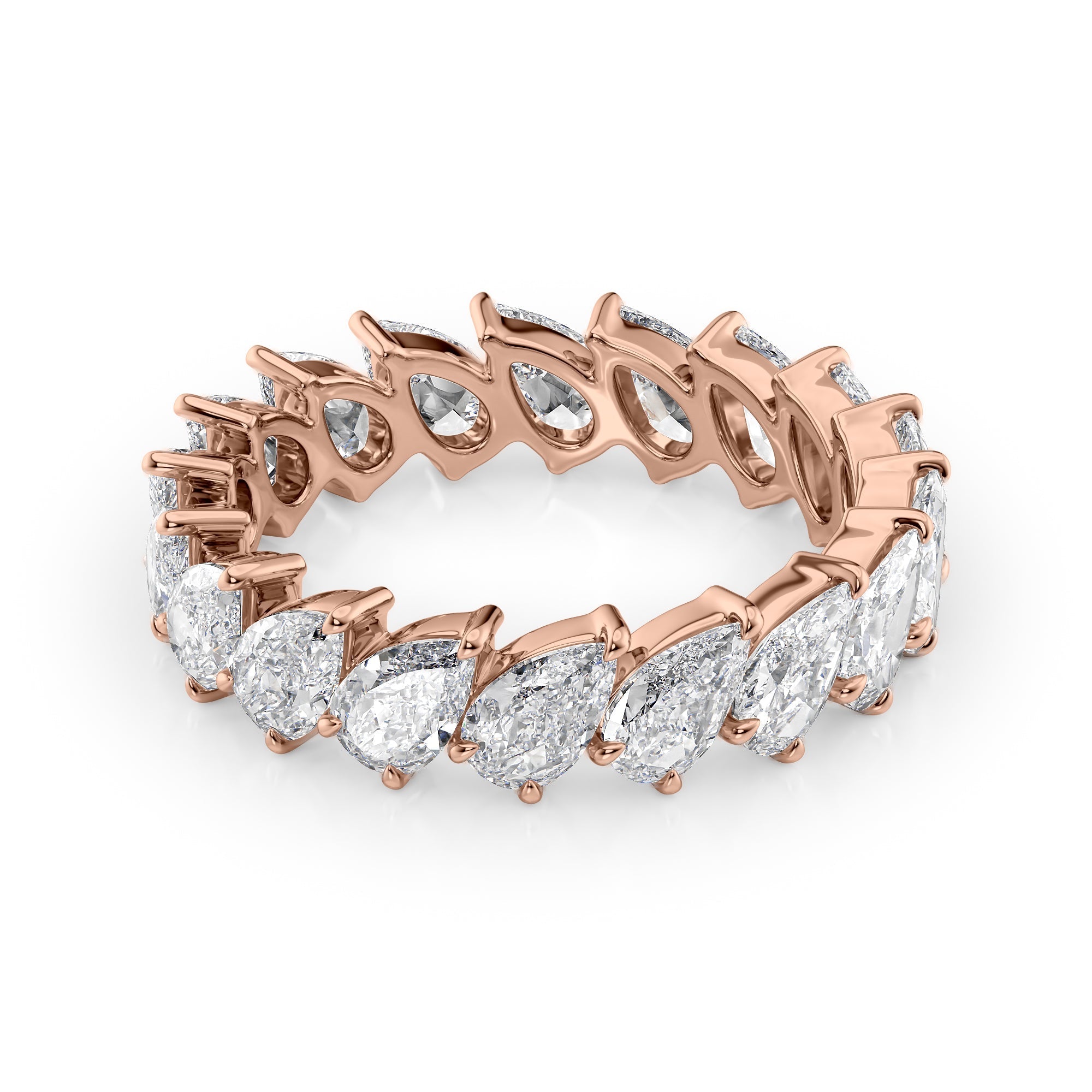3.5ct Yarela Pear Cut Moissanite Ring - Rose Gold