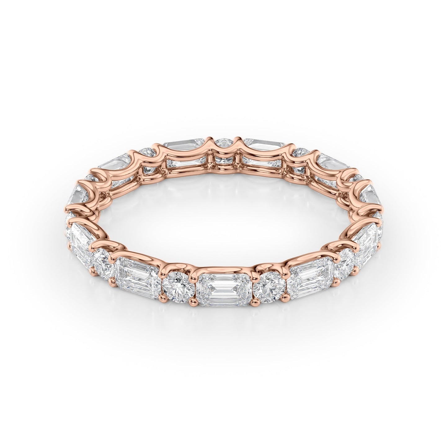 2ct Ramara Round Cut Moissanite Ring - Rose Gold