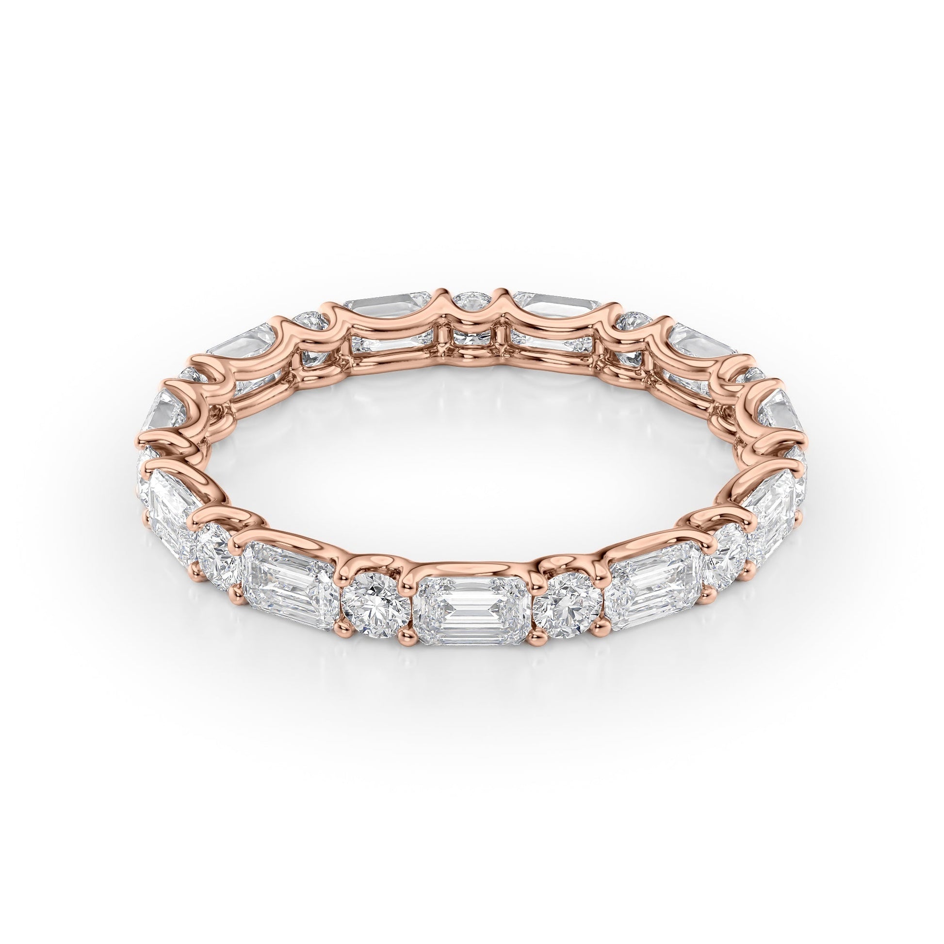 2ct Ramara Round Cut Moissanite Ring - Rose Gold