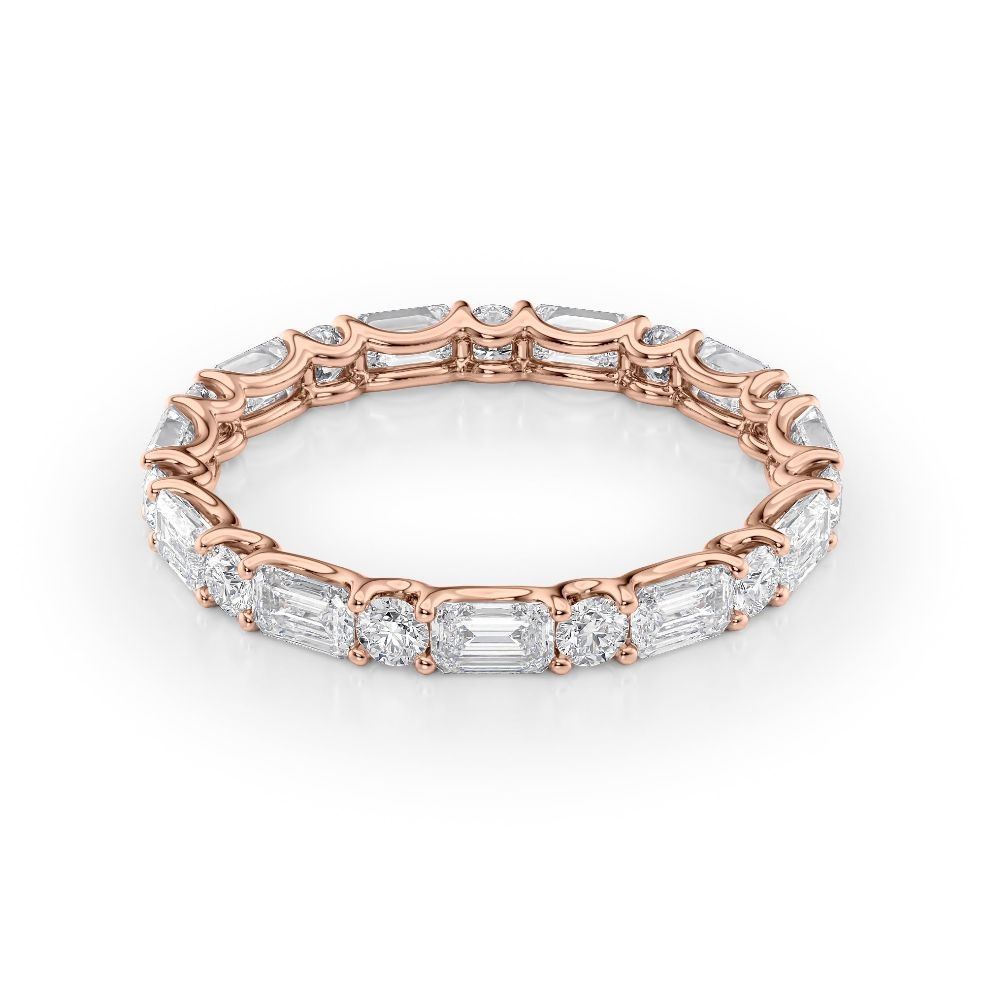 2ct Ramara Round Cut Moissanite Ring - Rose Gold
