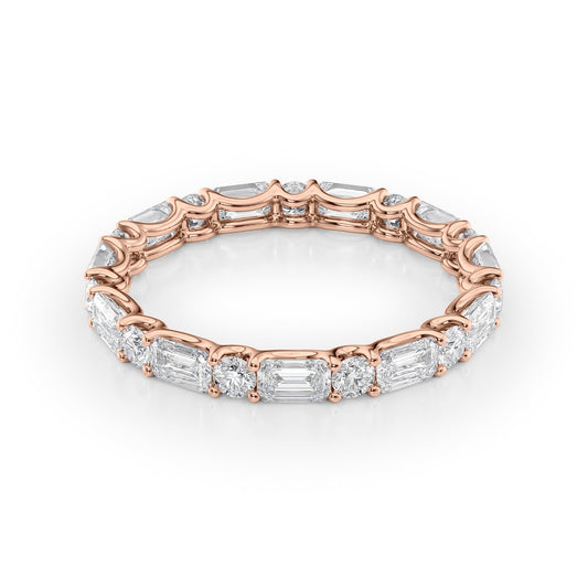 2ct Ramara Round Cut Moissanite Ring - Rose Gold