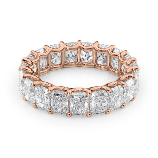 6ct Cleopatra Round Cut Moissanite Ring - Rose Gold