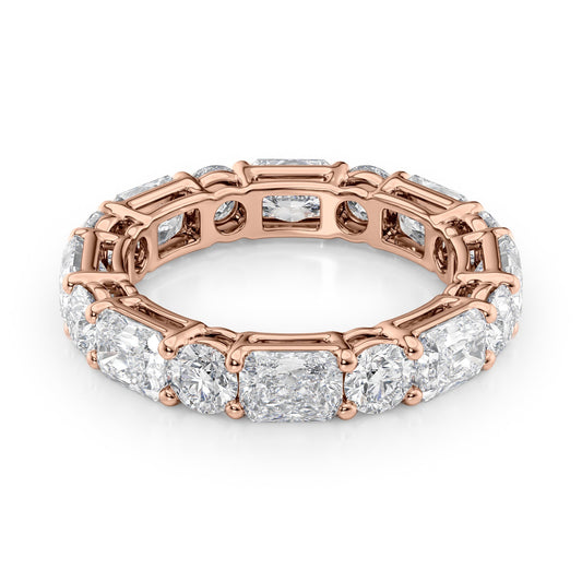 4.6ct Giona Round Cut Moissanite Ring - Rose Gold