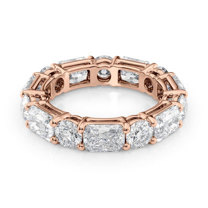 5.7ct Albena Round Cut Moissanite Ring - Rose Gold