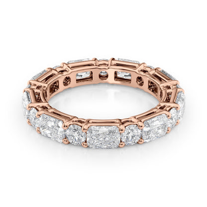 3.7ct Marissa Round Cut Moissanite Ring - Rose Gold