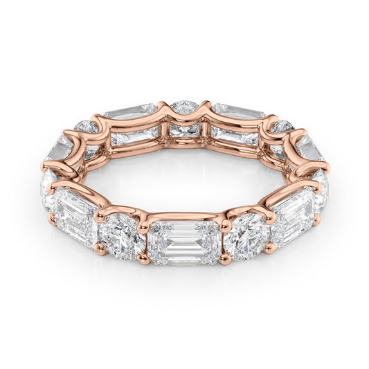 5ct Serena Round Cut Moissanite Ring - Rose Gold