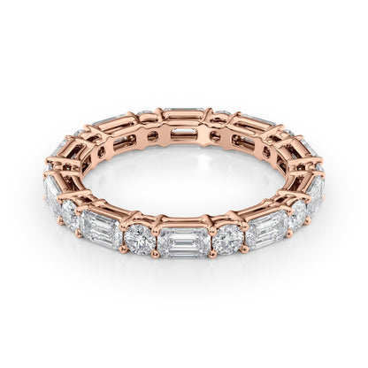 2.6ct Samela Round Cut Moissanite Ring - Rose Gold