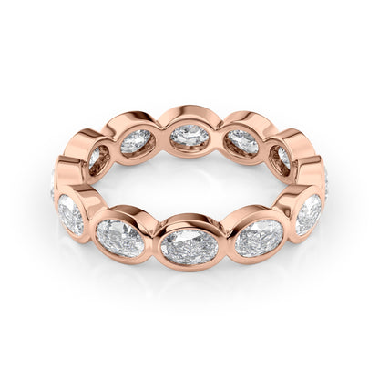 2.4ct Carandis Oval Cut Moissanite Ring - Rose Gold